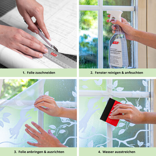 Fensterfolie static window border Winter Homes image number null